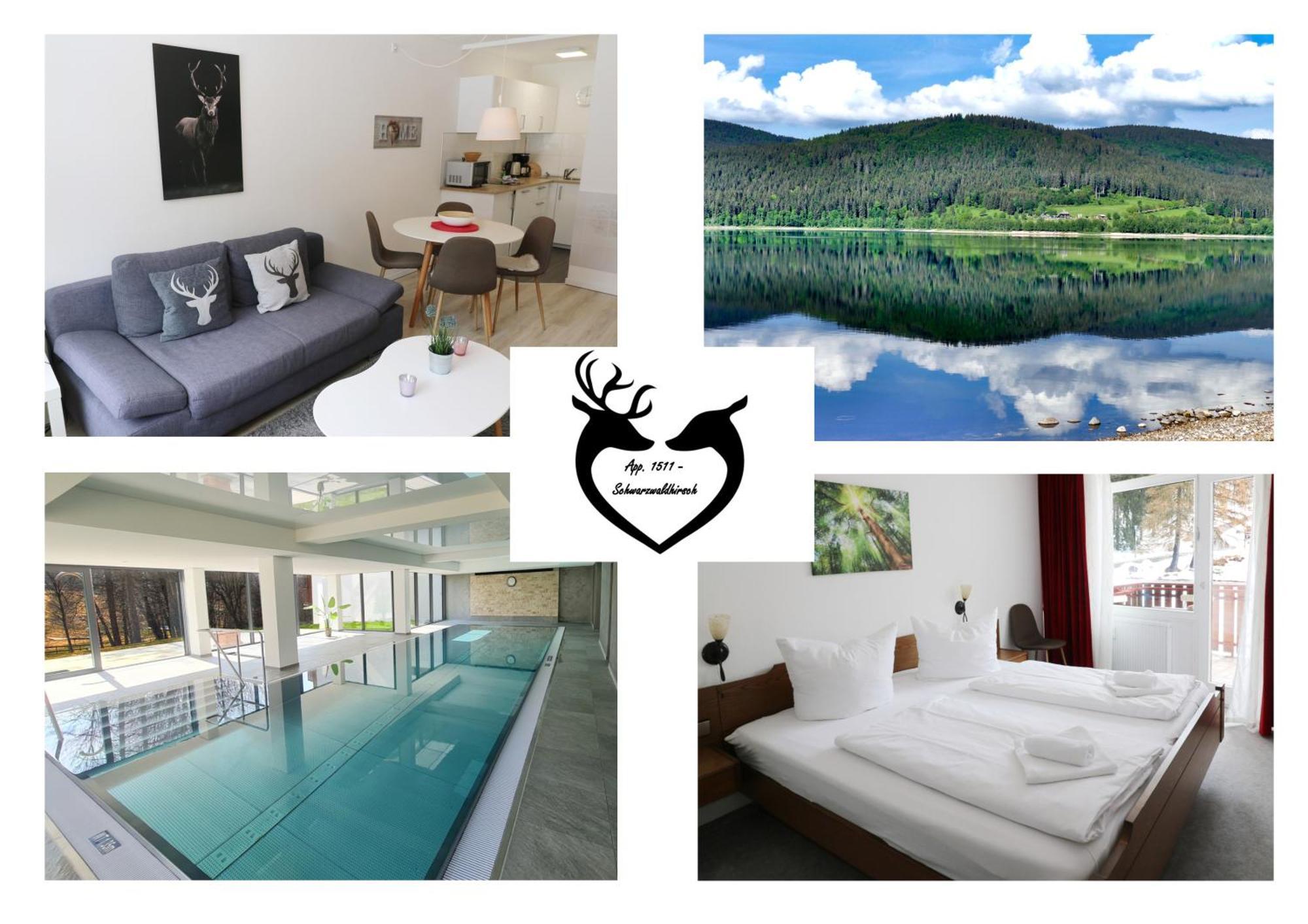 Kurhotel Schluchsee App 1511 - Schwarzwaldhirsch - Mit Innenpool Und Sauna, 施卢赫湖 外观 照片